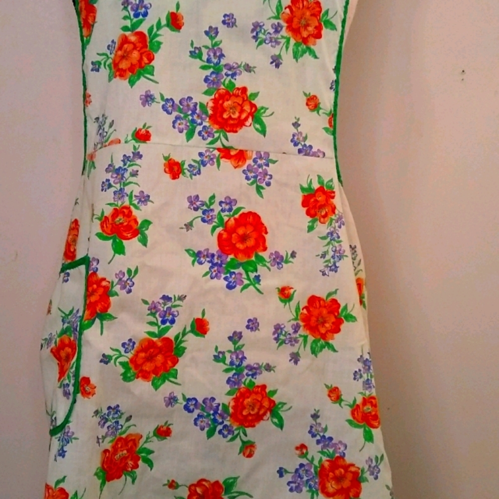 Vintage floral apron